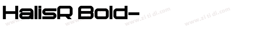 HalisR Bold字体转换